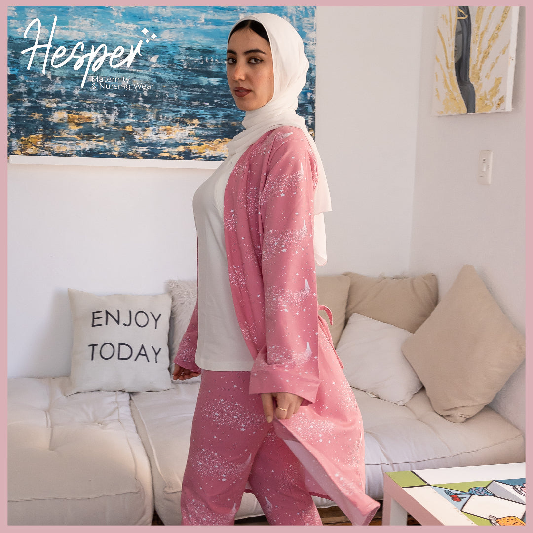 طقم بيجامة الرضاعة من ستارلايت