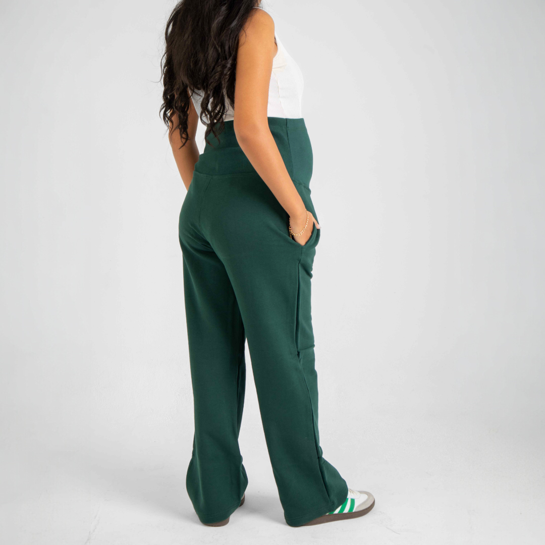 French terry maternity pants