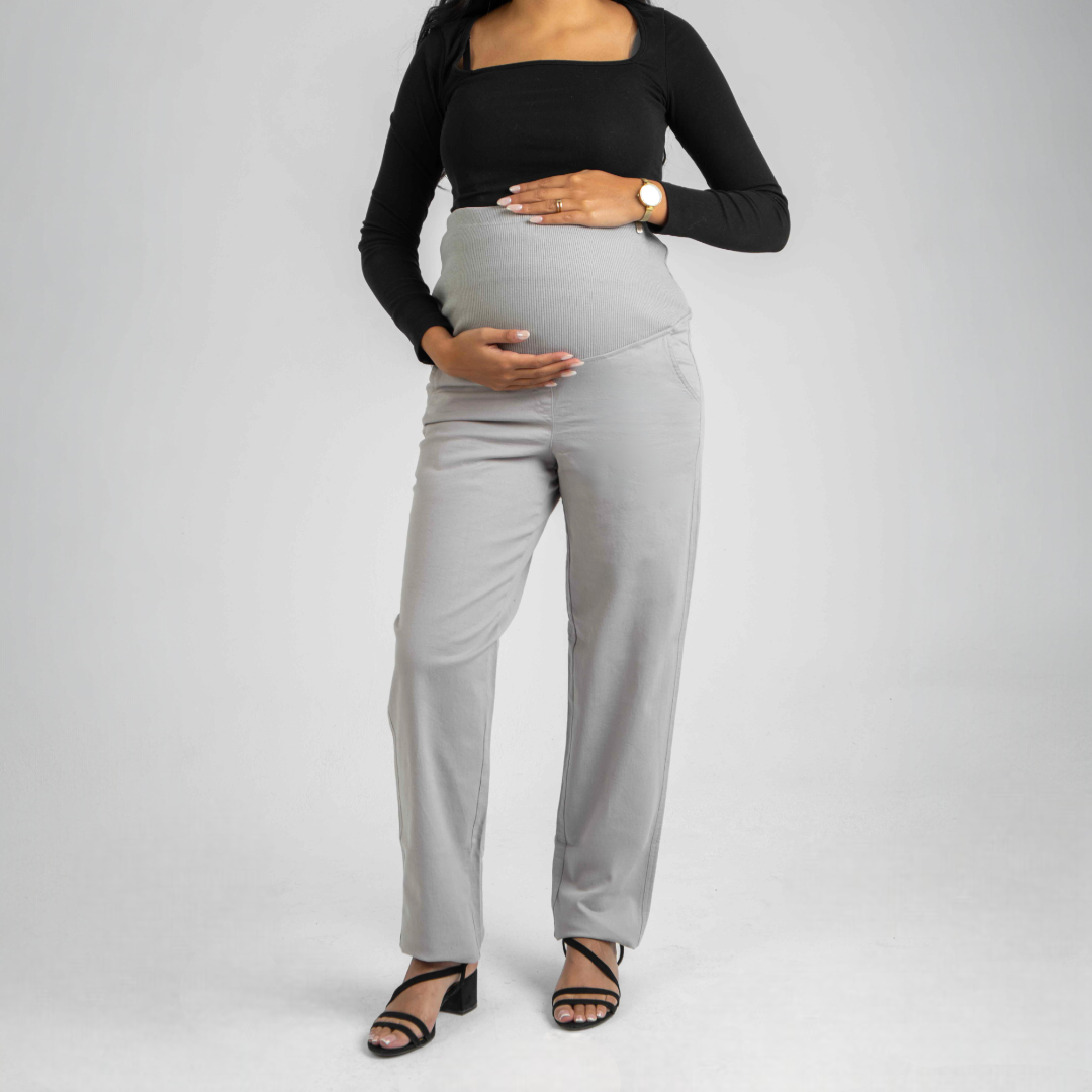 Gabardine maternity pants