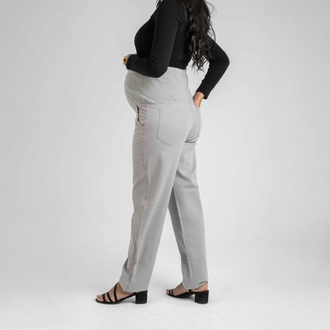 Gabardine maternity pants