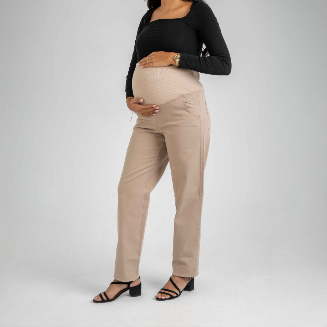 Gabardine maternity pants