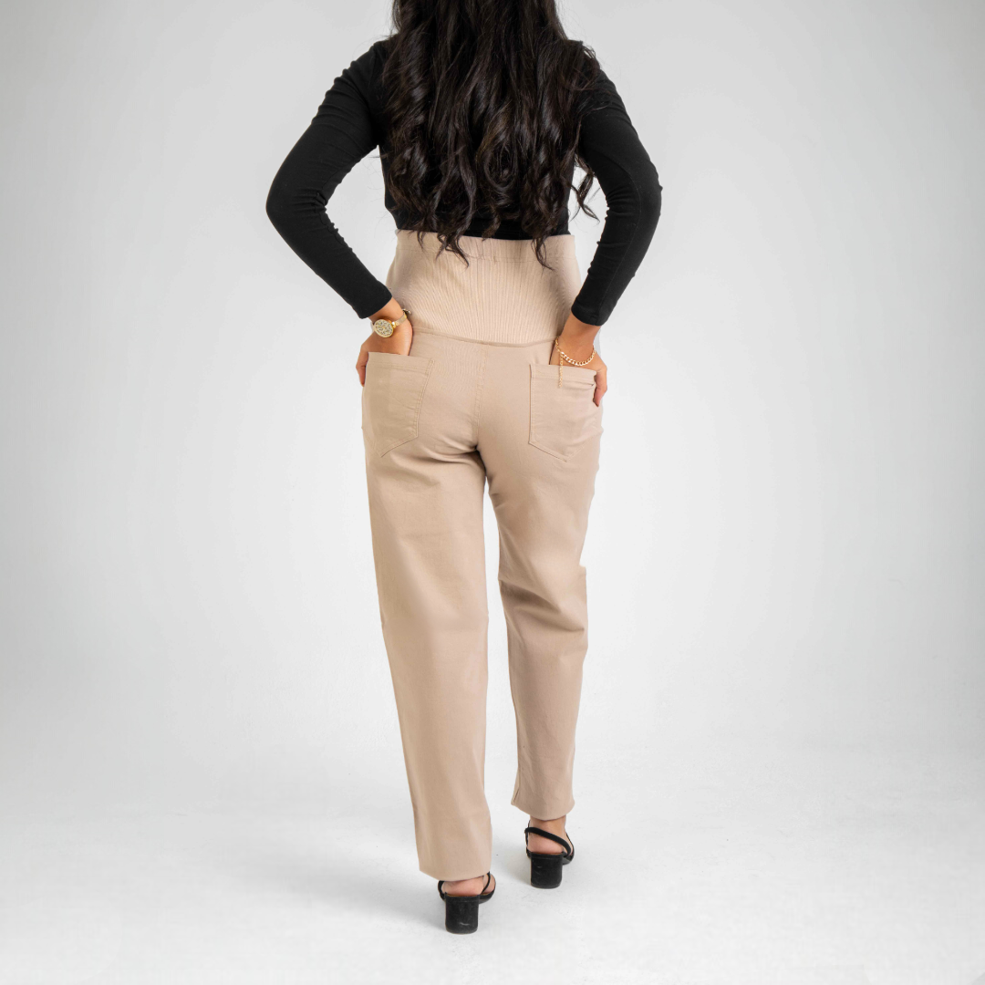 Gabardine maternity pants