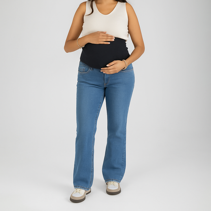 Flare-Leg Maternity Jeans