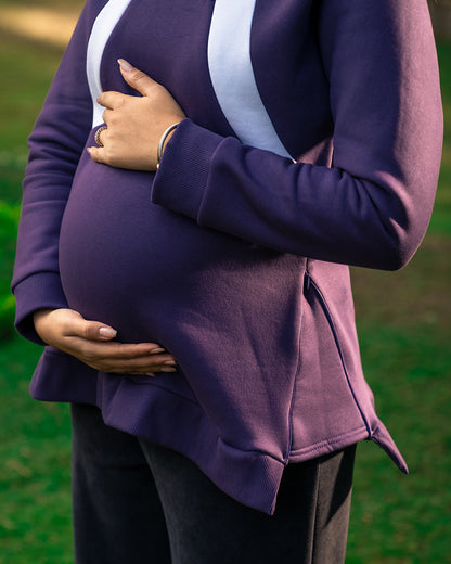 Volcano Nursing and Maternity High-Neck Sweatshirt