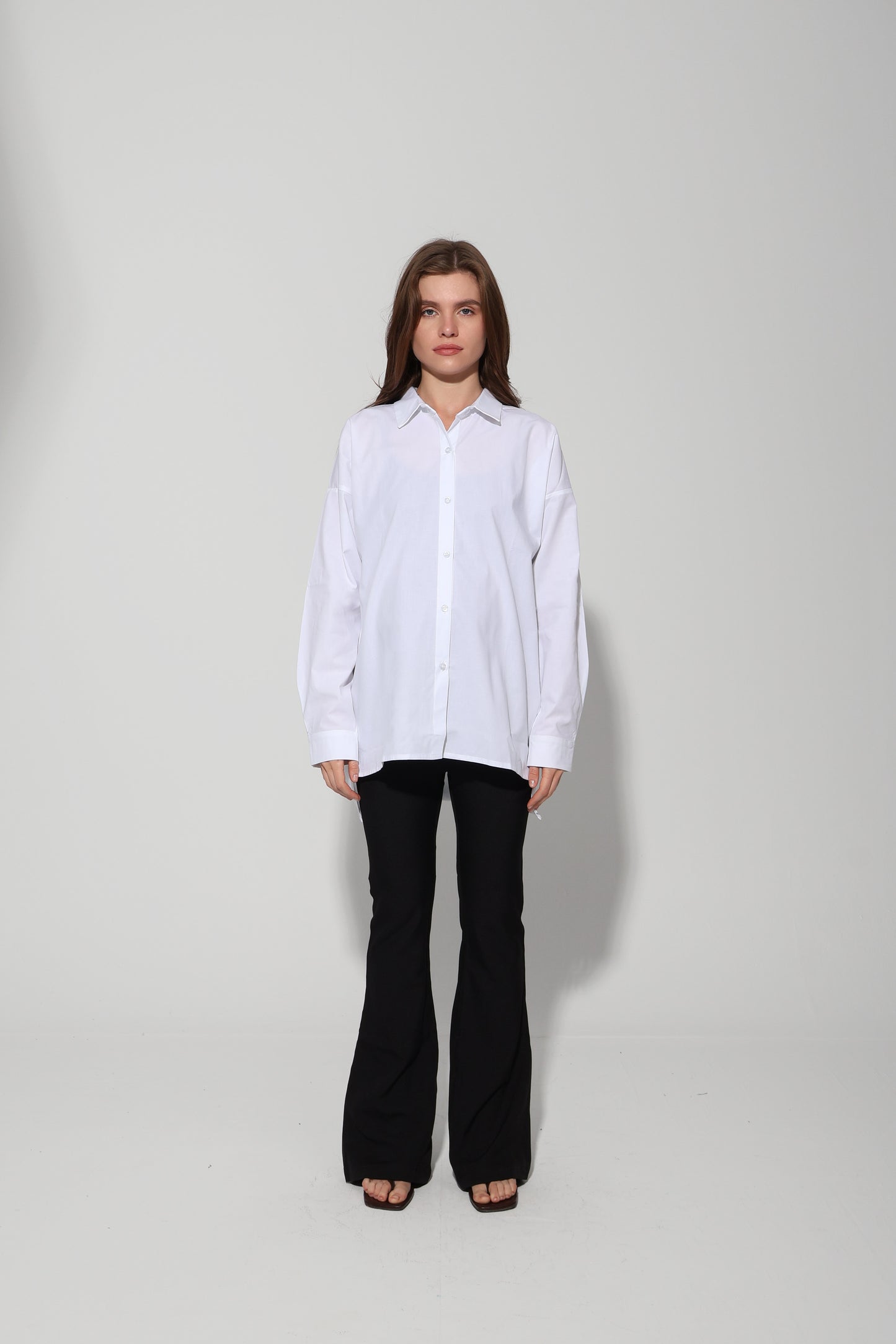 Oversized Cotton Maternity Shirt