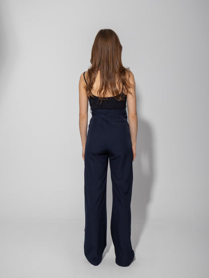 Tailored Formal Over-Belly Straight-Leg Maternity Pants