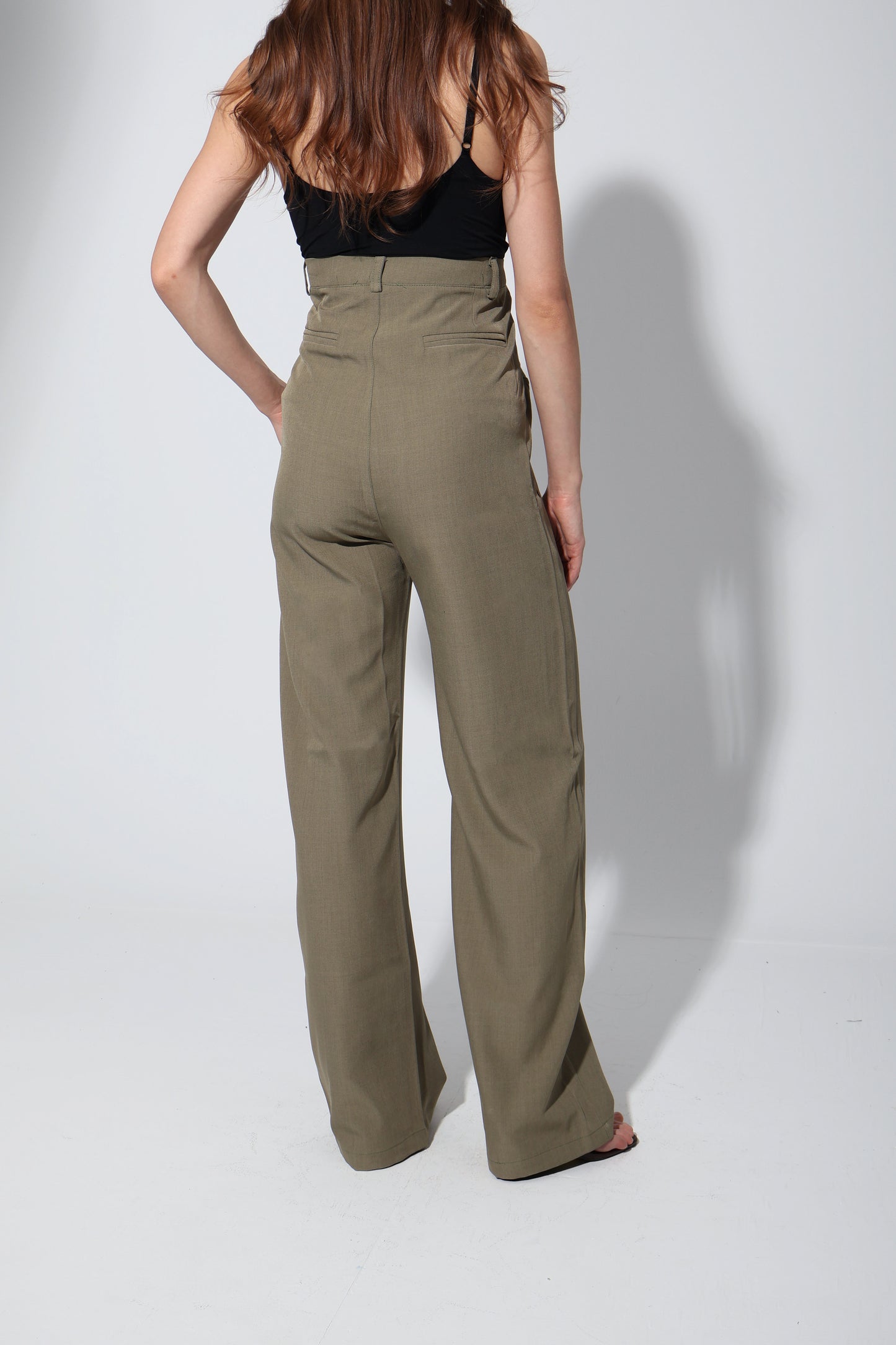 Tailored Formal Over-Belly Straight-Leg Maternity Pants